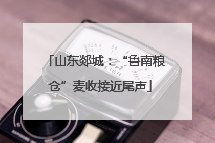 山东郯城：“鲁南粮仓”麦收接近尾声