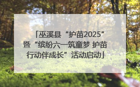 巫溪县“护苗2025”暨“缤纷六一筑童梦 护苗行动伴成长”活动启动