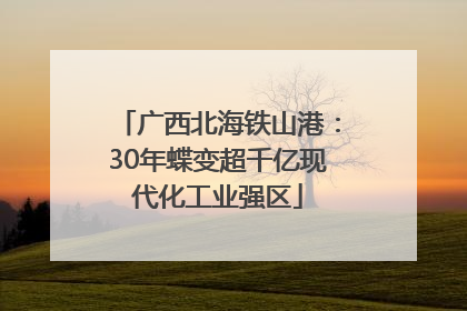 广西北海铁山港：30年蝶变超千亿现代化工业强区