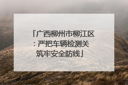广西柳州市柳江区：严把车辆检测关 筑牢安全防线