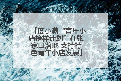 度小满“青年小店榜样计划”在张家口落地 支持特色青年小店发展
