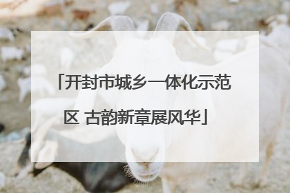 开封市城乡一体化示范区 古韵新章展风华