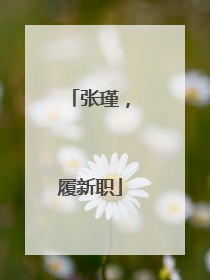 张瑾，履新职