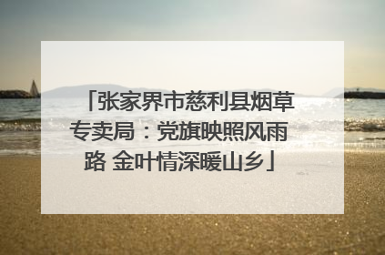 张家界市慈利县烟草专卖局：党旗映照风雨路 金叶情深暖山乡