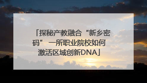 探秘产教融合“新乡密码” 一所职业院校如何激活区域创新DNA
