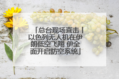 总台现场直击丨以色列无人机在伊朗低空飞翔 伊全面开启防空系统