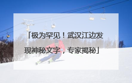极为罕见！武汉江边发现神秘文字，专家揭秘