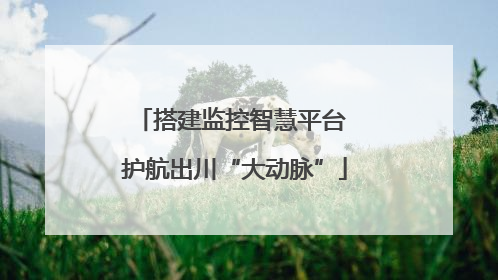 搭建监控智慧平台 护航出川“大动脉”