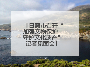 日照市召开“加强文物保护 守护文化遗产”记者见面会