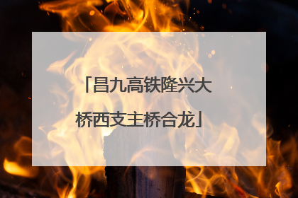 昌九高铁隆兴大桥西支主桥合龙