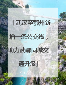 武汉至鄂州新增一条公交线，助力武鄂同城交通升级