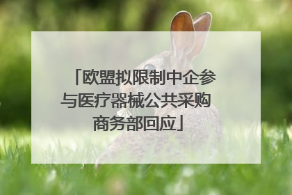 欧盟拟限制中企参与医疗器械公共采购 商务部回应
