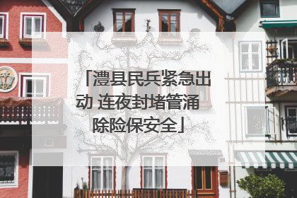 澧县民兵紧急出动 连夜封堵管涌除险保安全