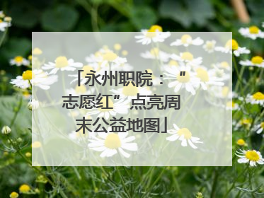 永州职院：“志愿红”点亮周末公益地图