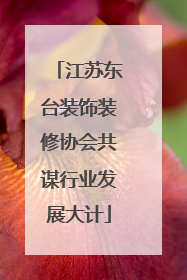 江苏东台装饰装修协会共谋行业发展大计