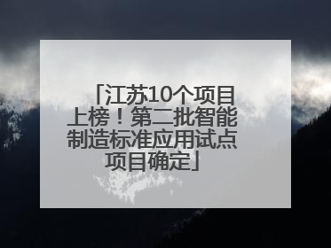 江苏10个项目上榜！第二批智能制造标准应用试点项目确定