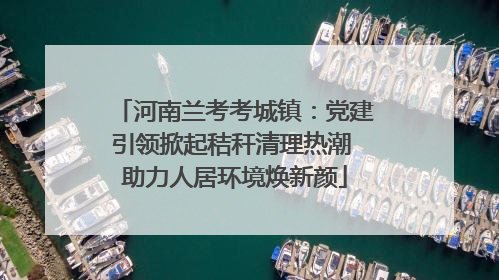 河南兰考考城镇：党建引领掀起秸秆清理热潮 助力人居环境焕新颜