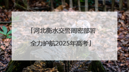 河北衡水交警周密部署 全力护航2025年高考