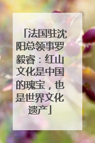 法国驻沈阳总领事罗毅睿：红山文化是中国的瑰宝，也是世界文化遗产