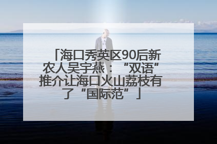 海口秀英区90后新农人吴宇燕：“双语”推介让海口火山荔枝有了“国际范”