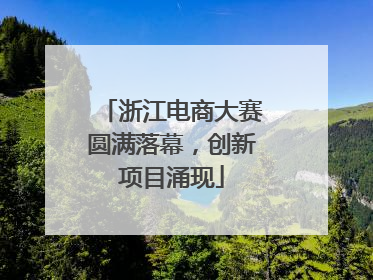 浙江电商大赛圆满落幕，创新项目涌现
