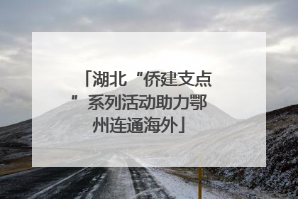 湖北“侨建支点”系列活动助力鄂州连通海外