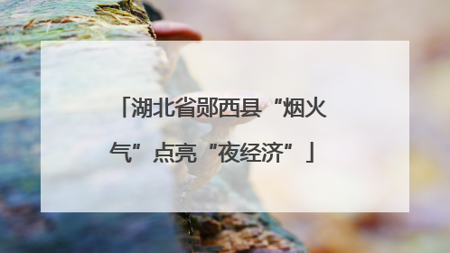 湖北省郧西县“烟火气”点亮“夜经济”