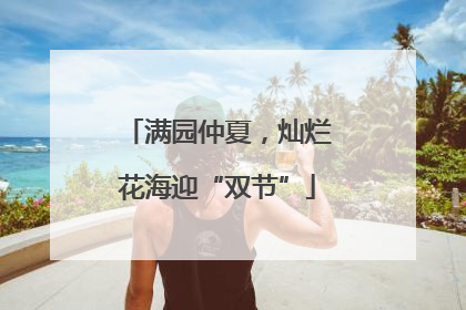 满园仲夏，灿烂花海迎“双节”