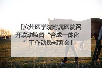 滨州医学院附属医院召开联动监督“合成一体化”工作动员部署会