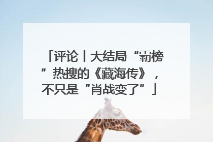 评论丨大结局“霸榜”热搜的《藏海传》，不只是“肖战变了”