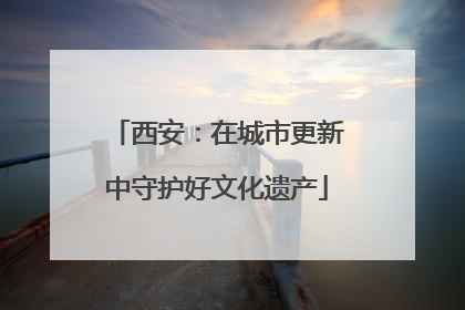西安：在城市更新中守护好文化遗产