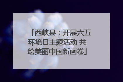 西峡县：开展六五环境日主题活动 共绘美丽中国新画卷