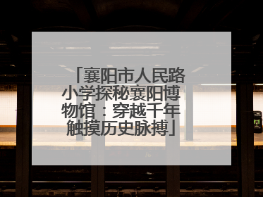 襄阳市人民路小学探秘襄阳博物馆：穿越千年触摸历史脉搏