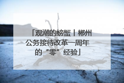 观潮的螃蟹丨郴州公务接待改革一周年的“零”经验