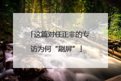 这篇对任正非的专访为何“刷屏”