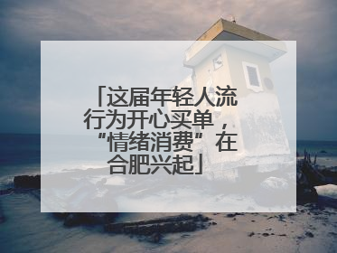 这届年轻人流行为开心买单，“情绪消费”在合肥兴起