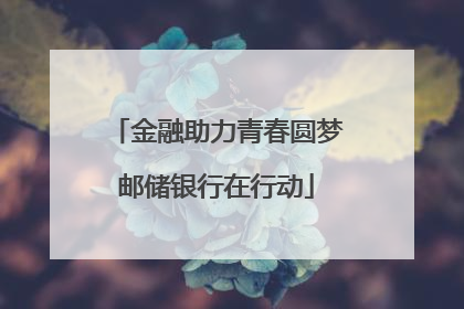 金融助力青春圆梦邮储银行在行动
