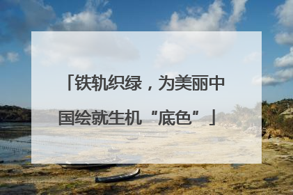 铁轨织绿，为美丽中国绘就生机“底色”