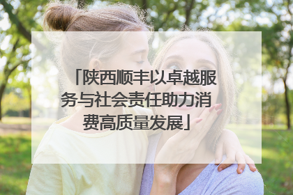 陕西顺丰以卓越服务与社会责任助力消费高质量发展