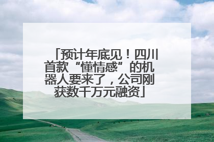 预计年底见！四川首款“懂情感”的机器人要来了，公司刚获数千万元融资