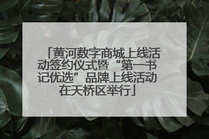 黄河数字商城上线活动签约仪式暨“第一书记优选”品牌上线活动在天桥区举行