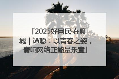 2025好网民·在聊城｜谭聪：以青春之姿，奏响网络正能量乐章