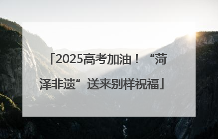 2025高考加油！“菏泽非遗”送来别样祝福