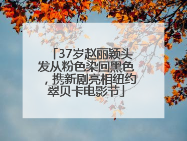 37岁赵丽颖头发从粉色染回黑色，携新剧亮相纽约翠贝卡电影节