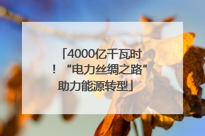 4000亿千瓦时！“电力丝绸之路”助力能源转型