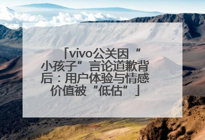 vivo公关因“小孩子”言论道歉背后：用户体验与情感价值被“低估”